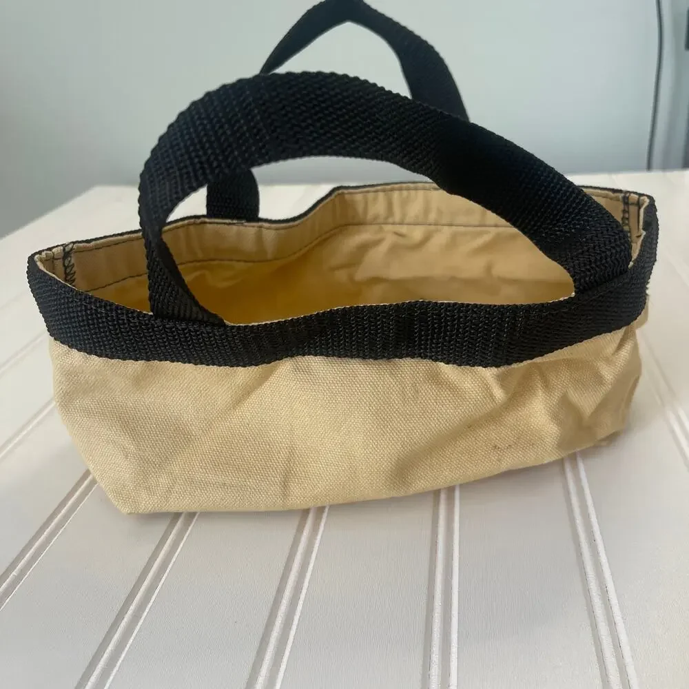NWT Vintage LL Bean Four Box Shot Shell Bag Canvas Mini Tote RARE‎
